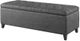Olliix by Madison Park Charcoal Shandra Tufted Top Storage Bench-3