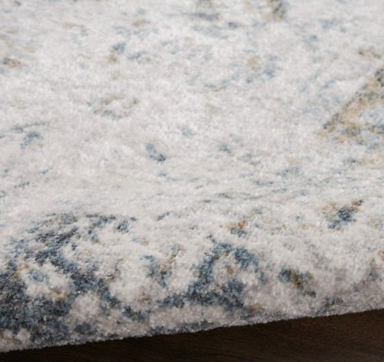 Nourison Home™ Astra Machine Washable Ivory Blue 5'x7' Area Rug-3