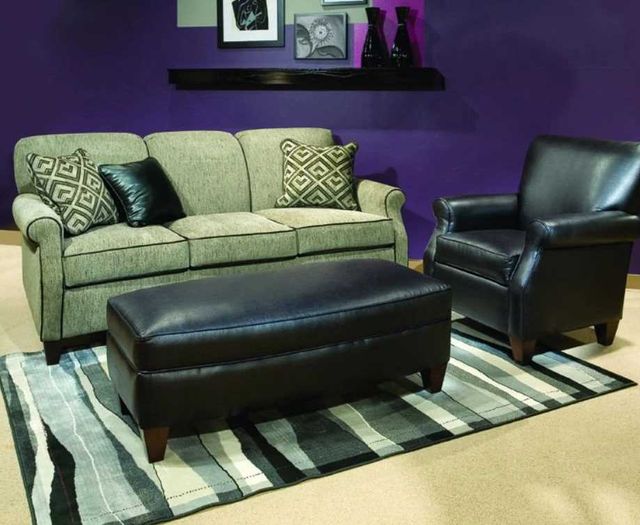 Marshfield Furniture Carson Black Jumbo Ottoman-1