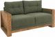 International Furniture Direct Ancora Brown/Olive Loveseat-0