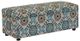 Dynasty Furniture  Beige/Blue/Green Ottoman-0
