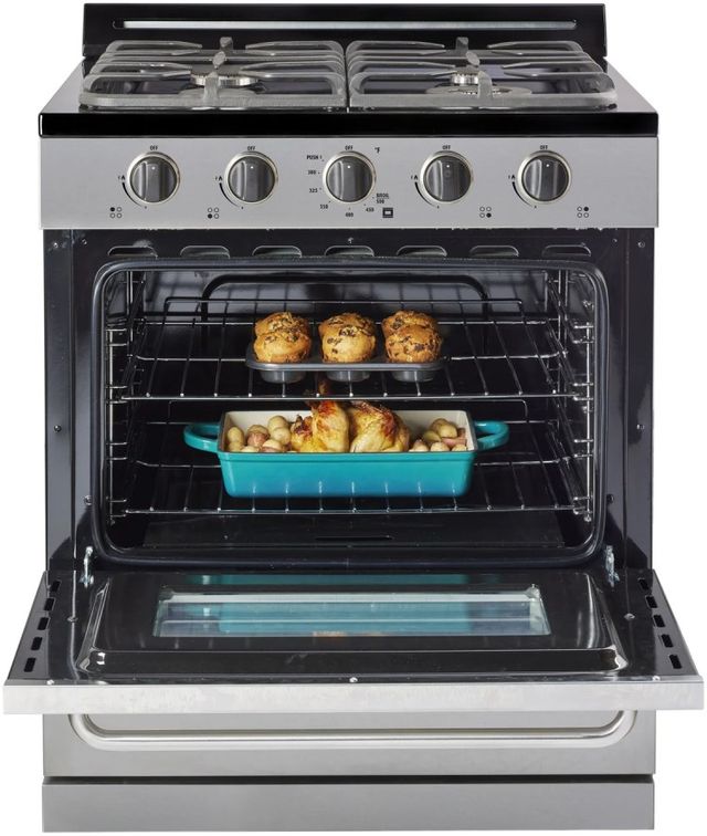 Unique Appliances Classic 30" Stainless Steel Off Grid Freestanding Propane Range-2
