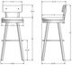 Amisco Customizable Lauren Upholstered Swivel Spectator Stool-1