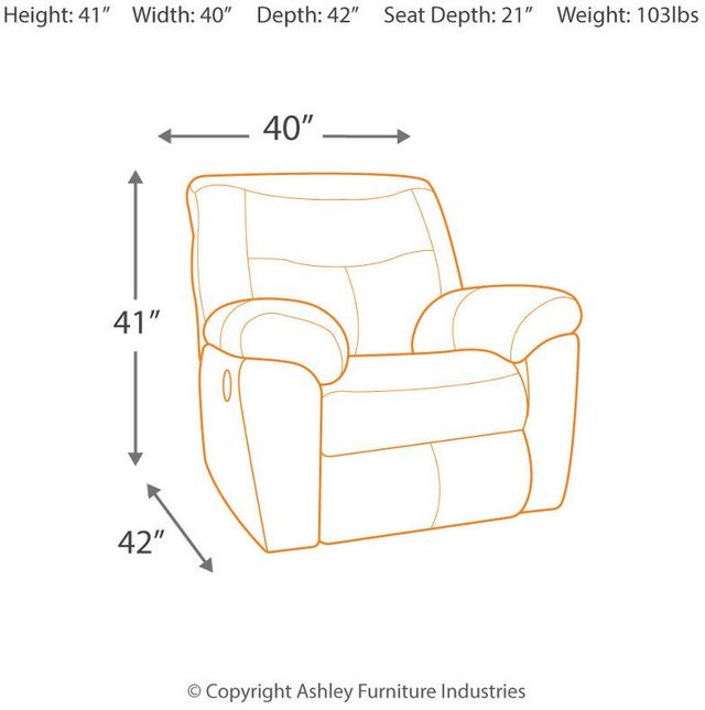 Signature Design by Ashley® Follett Coffee Rocker Recliner-3