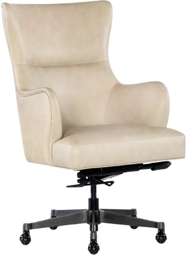 Hooker® Furniture Lazzaro Aline Stonewash/Dark Gunmetal Executive Tilt Swivel Chair-0