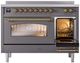 Ilve® Nostalgie II Series 48" Matte Graphite Pro Style Induction Range-2