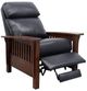 BarcaLounger® Mission Shoreham-Blue Manual Recliner-1