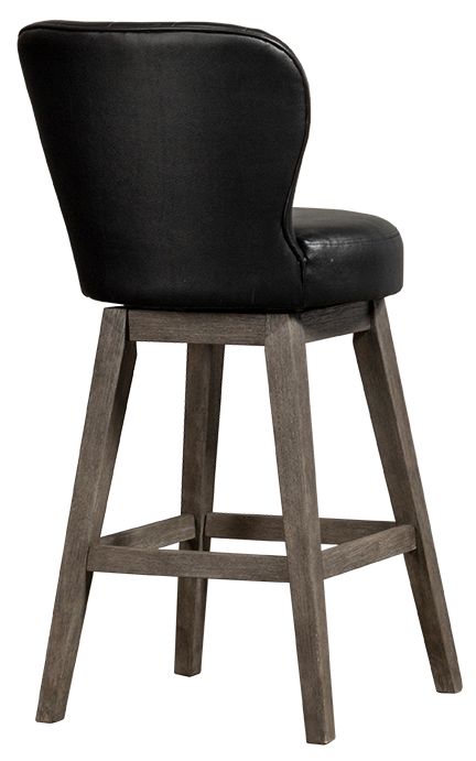HH2 Home Bandera Brushed Charcoal Swivel Bar Stool-3