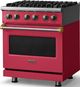Viking® 5 Series 30" Valentine Pro Style Dual Fuel (NG) Range with Brushed Brass Trim-2
