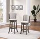 Avalon Furniture Antique Gray 24" Contempo Swivel Stool-2