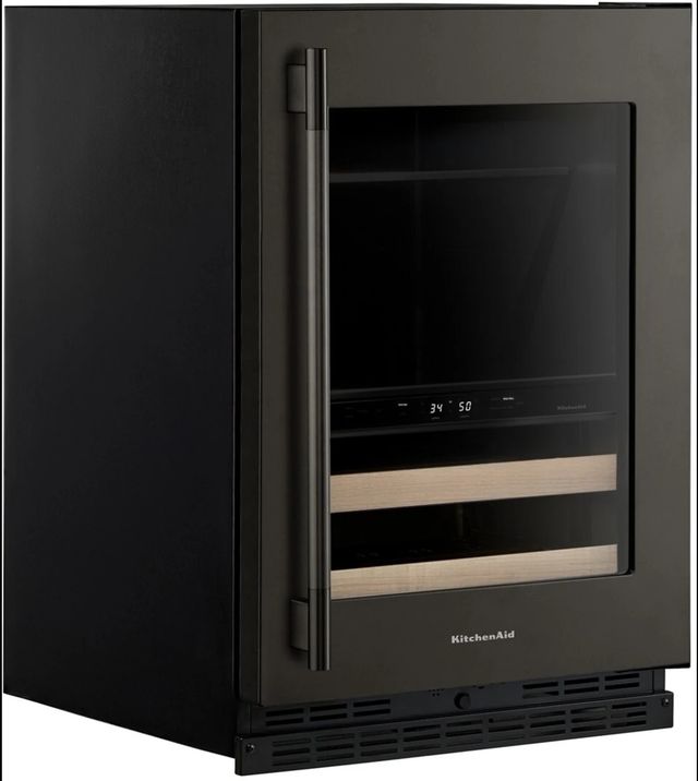 KitchenAid® 24" 4.8 Cu. Ft. Black Ore Undercounter Beverage Center-1