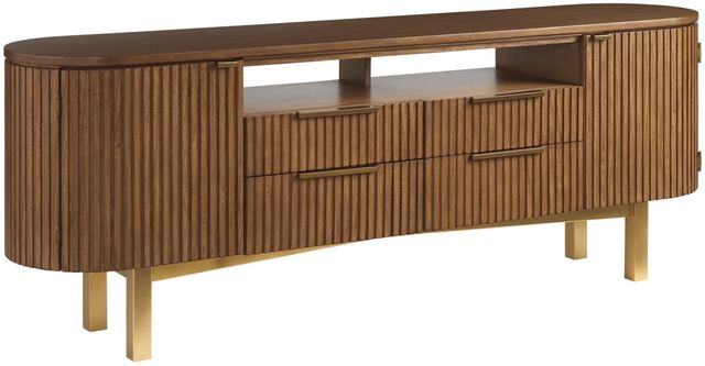 Lexington Home La Costa Crescent Bay Sierra Tan Media Console-0