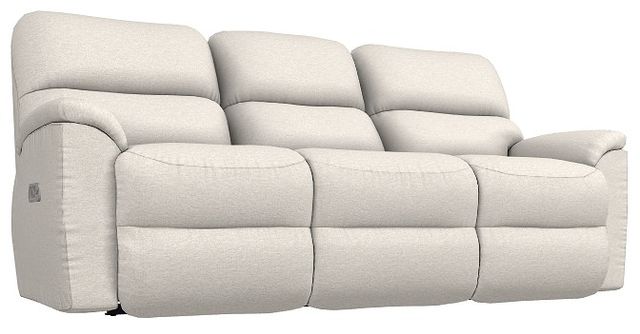 La-Z-Boy® Brooks Oyster Power Reclining Sofa with Headrest and Lumbar-0