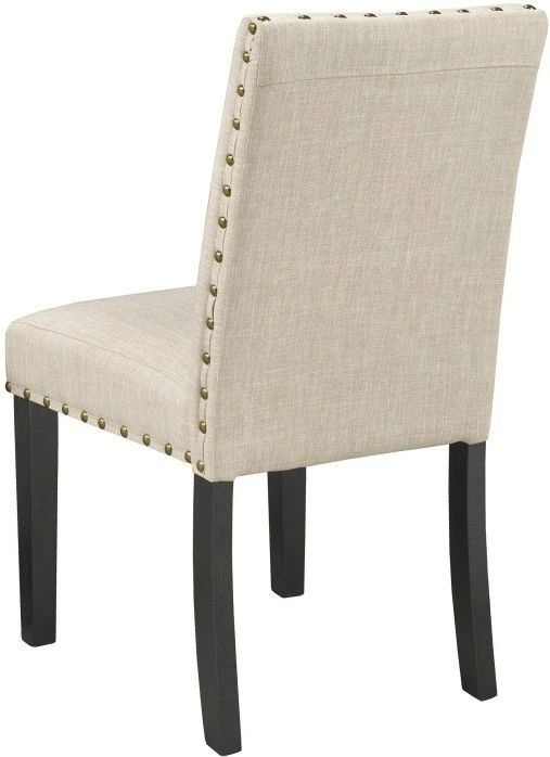 Brassex Inc. Avery 2-Piece Beige/Black Side Chair Set-1