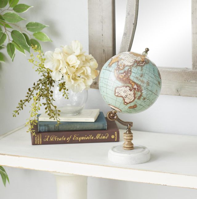 Deco Marche Teal 11" Globe-3