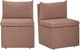 Crestview Collection Taylor 2-Piece Rust Upholstered Side Chair Set-2