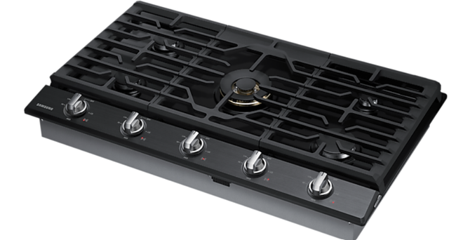 Samsung 36" Black Stainless Steel Gas Cooktop-2