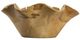 A & B Home Brown/White 4" Teak Candle Holder-2