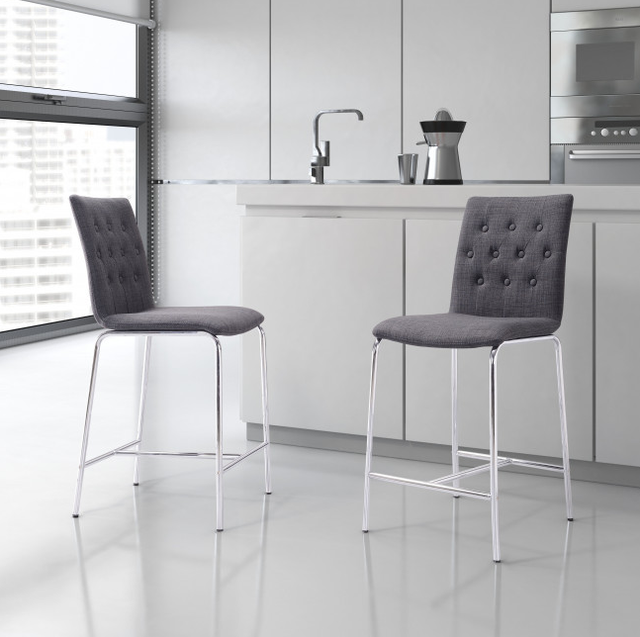 Zuo® Modern Uppsala Graphite Counter Chair-2