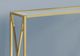 Monarch Specialties Inc. Glass Top 42"L Console Table with Gold Metal Frame-1
