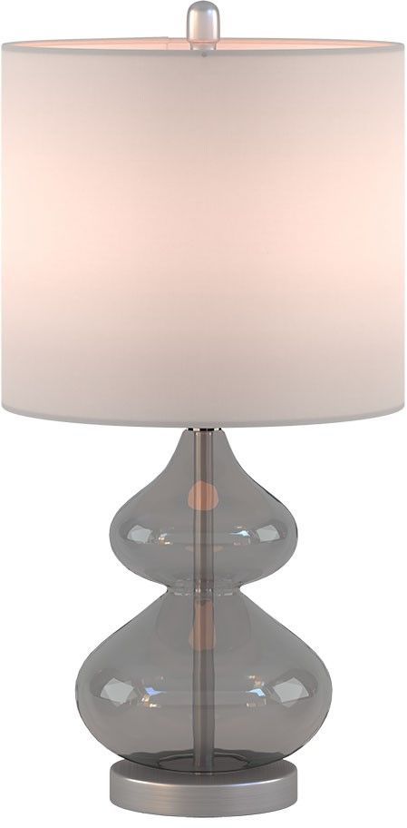 Olliix by 510 Design Gray Set of 2 Ellipse Table Lamps-2