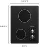 Table de cuisson électrique de 15 po KitchenAid® - Noir-1