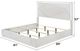 ACME Furniture Esther White/Silver High Gloss Eastern King Panel Bed-2