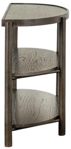 Magnussen Home® Hadleigh Black Coffee Bean Demilune Sofa Table-3