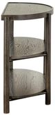 Magnussen Home® Hadleigh Black Coffee Bean Demilune Sofa Table-3