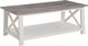 Crown Mark Thelma 3-Piece Weathered Gray Occasional Table Set with White Base-4