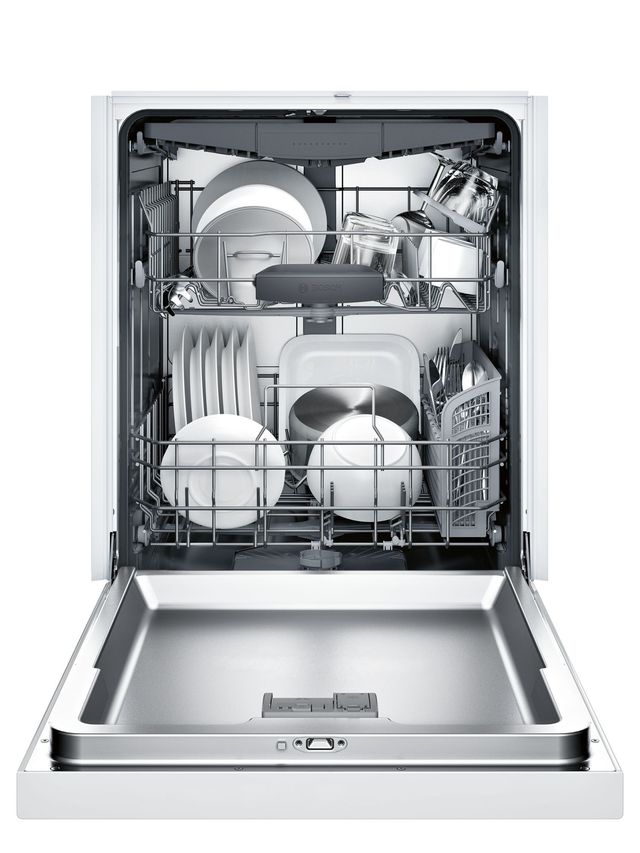 Bosch® 300 Series 24" Built In Dishwasher-White-2