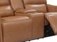 Leather Italia™ Georgetowne Portland Dessert Power Reclining Loveseat with Console-2
