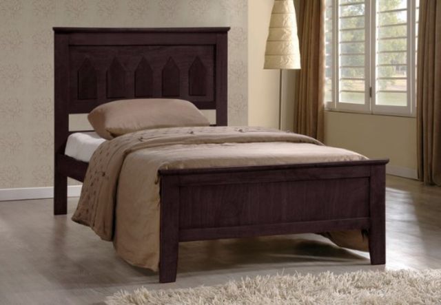 Milton Greens Stars Cappuccino Twin Wooden Platform Bed -1
