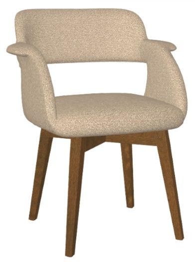Amisco Customizable Solene 25'' Dining Arm Chair-0