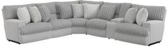 Catnapper® Abraxas 6-Piece Moonstruck L-Shape Manual Reclining Sectional with Console