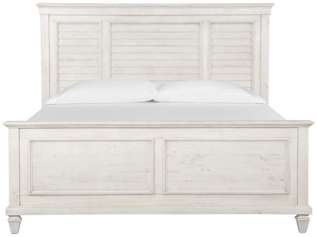 Magnussen Home® Newport Alabaster California King Shutter Panel Bed-2