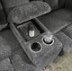 Signature Design by Ashley® Frohn Graphite Reclining Loveseat with Console-5