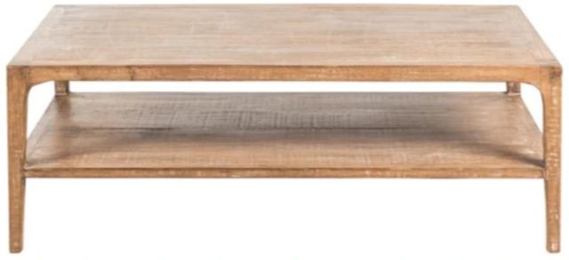 Nest Home Collections Morgan Natural Gray Rectangular Coffee Table-2