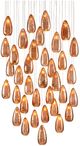 Currey & Company Rame Multi-Drop Copper/Painted Silver Pendant Lighting-0
