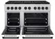 ZLINE Paramount Series Autograph Edition 48" Stainless Steel Pro Style Dual Fuel Range with White Matte Door and Matte Black Accents-1