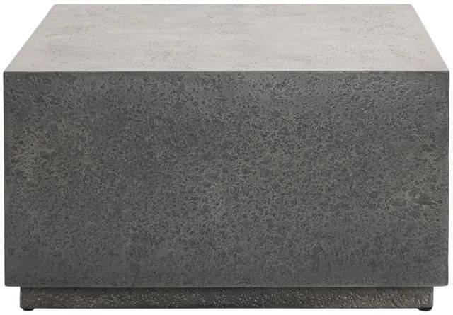 Classic Home Marwin Dark Gray Concrete Outdoor Coffee Table-2