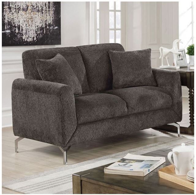 Furniture of America® Lauritz 2-Piece Dark Gray Sofa Set-2