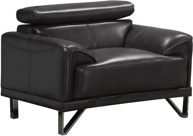 Brassex Inc. Layla Dark Grey Arm Chair-0