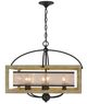 Cal® Lighting & Accessories Palencia 6-Light Distressed Oak Chandelier-1