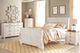Signature Design by Ashley® Willowton Whitewash Queen Sleigh Bed-3