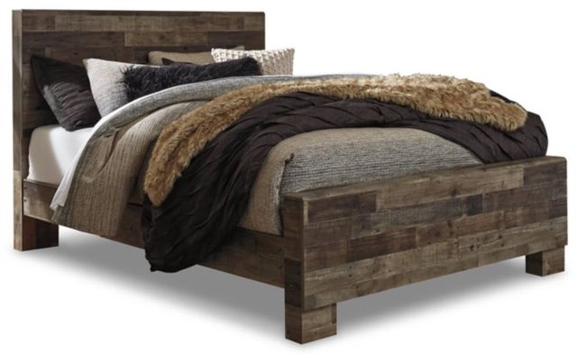 Benchcraft® Derekson 6-Piece Multi Gray Queen Panel Bed Set-1