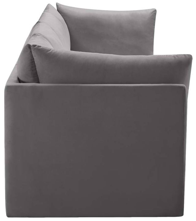 Meridian Furniture Jacob Grey 66" Modular Velvet Sofa-2