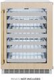 ZLINE Touchstone Autograph Edition 24" Panel Ready Wine Cooler with Glass Door and Polished Gold Handle-0