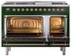 Ilve® Nostalgie II Series 48" Emerald Green Pro Style Dual Fuel Range-2