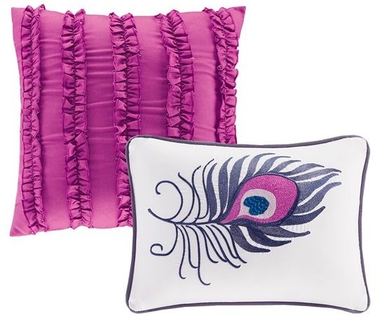 Olliix by Intelligent Design Mila Purple Twin/Twin XL Comforter Set-1